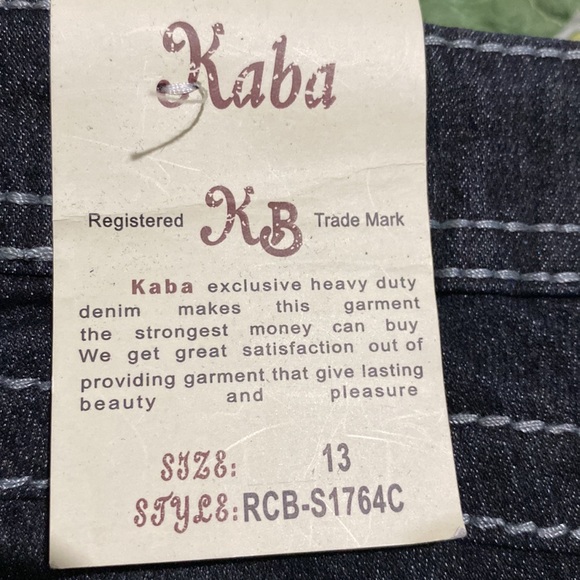 KABA JEANS Capri size 13 - Picture 5 of 9